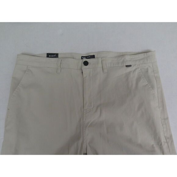 Hurley Men's Sz 38 Light Bone/Beige Slim Fit Worker Icon Pants - Picture 3 of 7